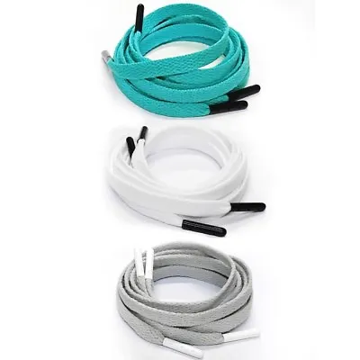 Luxury Flat Shoe Laces W/ Metal Tips For Air Max 1 Atmos Elephant Jade  • $6.99