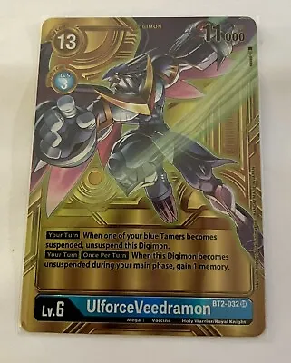 UlforceVeedramon (Gold Dimensional Phase AA) - BT2-032 - NM - Digimon TCG • $33