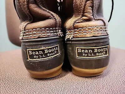 LL Bean Shearling Lined High Ankle Duck Boots Women's 9 Men's 8 Vintage VGUC  • $85