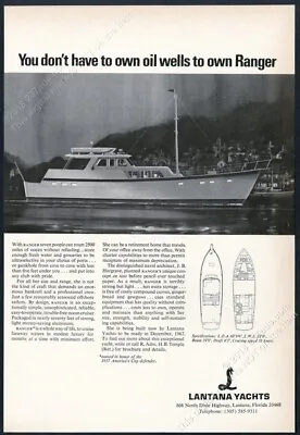 1967 Lantana Yachts Ranger Yacht Photo Vintage Print Ad • $29.97