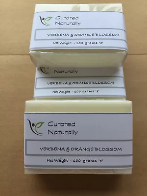 Verbena & Orange Blossom Handmade Goats Milk Natural Soap 100g Ideal Gift • £3.85