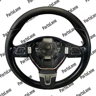 2009-2017 VOLKSWAGEN CC Steering Wheel 3 Spoke Black OEM • $33.75