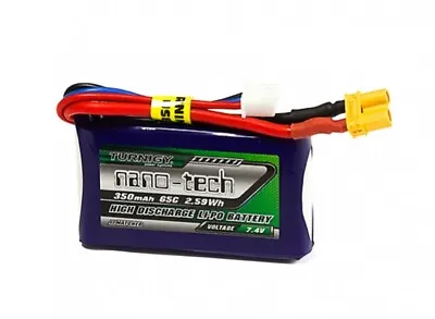 Turnigy Nano-tech 350mAh 2S 65C Lipo Pack W/XT30 • $19.95