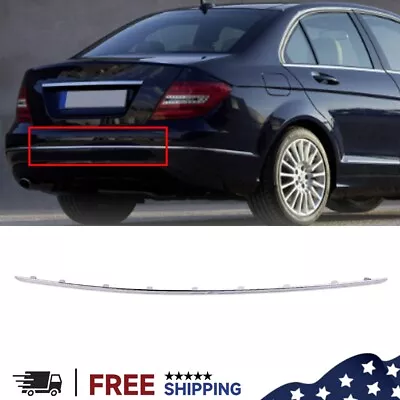 Chrome Rear Bumper Moulding Trim For Mercedes C-Class C300 C250 C350 2012-2014 • $28.99