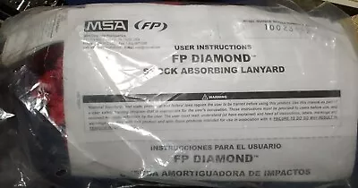 MSA Safety FP Diamond Shock Absorbing Lanyard Fall Protection Harness Gear Mine • $73.50