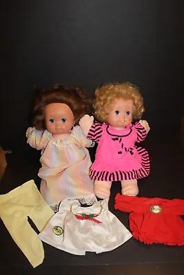 Vtg Magic Nursery Baby Dolls & Clothes Toddler Mattel • $14.99