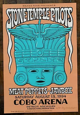$120 • Buy Gary Grimshaw - 1994 - Stone Temple Pilots Concert Poster W/ Meat Puppets S&N