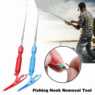  3 In 1 Fishing Hook Removal Detacher Tackle Disgorger Steel Remover Tool • £2.65