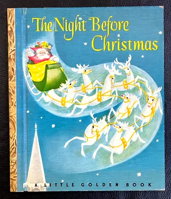 THE NIGHT BEFORE CHRISTMAS ~ Vintage Little Golden Book #20 ~ 1st Cover VG+ • $65