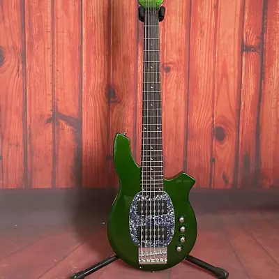 Music 6-strings Electric Bass Guitar Bongo Green H-H Pickups Fast Delivery • $279