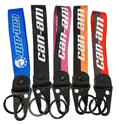 CAN AM ATV/UTV Keychain Metal Key Ring Hook Strap Lanyard Nylon New Wristhand • $12.99