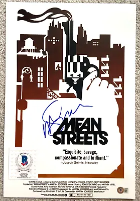 Director Martin Scorsese Signed Mean Streets 12x18 Movie Poster Photo Casino Bas • $374.99