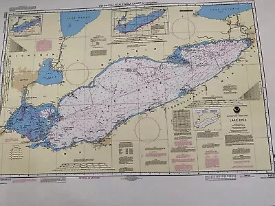 Pocket NOAA Nautical Chart Of Lake Erie #14820  • $22.50