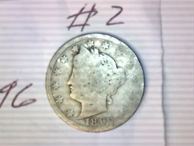 $3.49 • Buy 1896  Liberty V Nickel Lot # 2