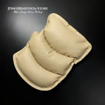 1Pcs Leather Car Armrest Mat Cover Auto Center Console Box Cushion Pad VIP Beige • $9.99