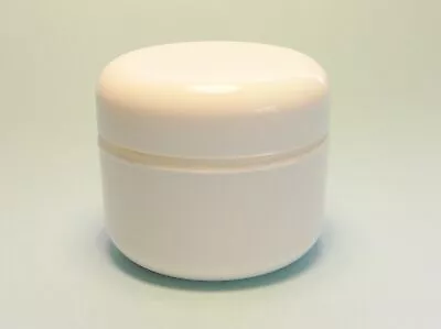 2 Oz White Double Wall Plastic Jar With Dome Lid (12 2oz (Pack Of 12)  • $28.76