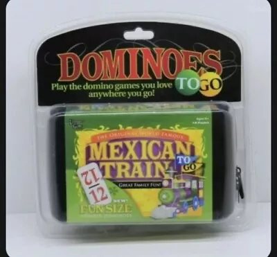 Double 12 Mexican Train Number Dominoes To Go Travel Size With Zip Up Case - NEW • $19.50