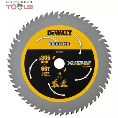 DeWalt DT99575-QZ EXtreme Runtime 305mm X 30mm X 60T Mitre Saw Blade For DHS780 • £48.67