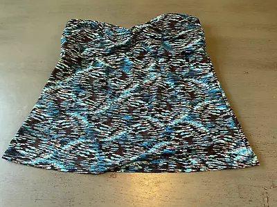 Blue Strapless MOSSIMO  Swimsuit Top TANKINI Size  Medium • $4.99