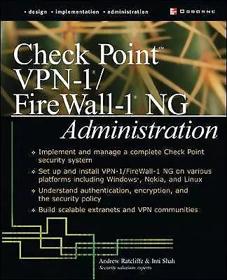 Inti Shah : Check Point VPN-1/Fire Wall-1 NG Adminis FREE Shipping Save £s • £14.99