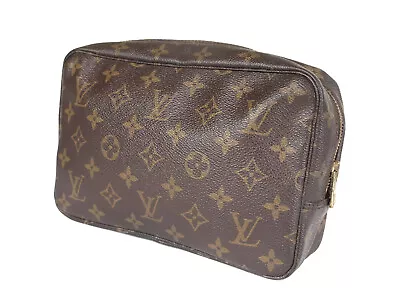 LOUIS VUITTON TROUSSE TOILETTE 23 Monogram Canvas Cosmetic Pouch Bag LP5482 • £211.69