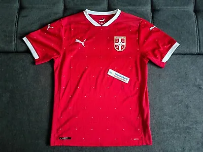 Serbia Football Shirt Home Kit Srbija Puma M Trikot Dres Soccer Jersey • $89