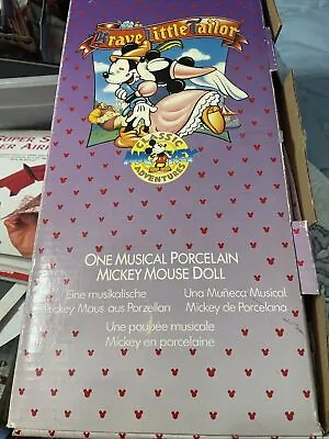 $100 • Buy Walt Disney Mickey Mouse Musical Porcelain Doll Brave Little Tailor