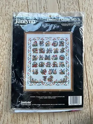 Janlynn Counted Cross Stitch  Woodland Alphabet  16  X 20  Finished Size • £10