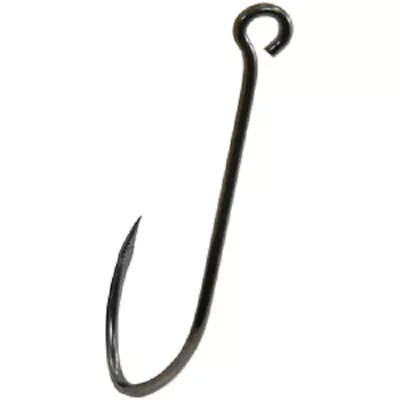 Maruto Barbless Grabber Siwash Hook Size 5/0 Long Shank Black Nickel 4pk |B6 • $8.49