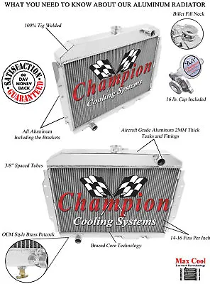 Super Champion 3 Row All Aluminum Radiator For 1960 1961 1962 AMC Rambler #CC407 • $246.95