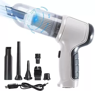 3 In 1 Upgrade Car Vacuum Cleaner Air Blower Wireless Handheld Rechargeable Mini • $13.99