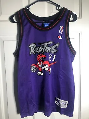 Toronto Raptors Jersey 1996 Marcus Camby #21 Youth Large 14-16 • $75