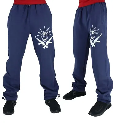 YLD Men's Designer Warm Fleece AK-47 Jog Pants New Hip Hop Star Skater Era G 05 • £24.99