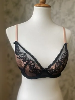 Mimi Holliday Black Pink Sexy Bra Size 36B • $18