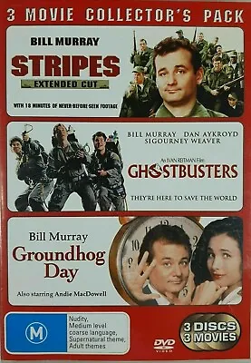 Stripes Ghostbusters Groundhog Day DVD (Region 4 2006) Free Post • $19