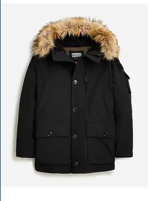 J.Crew Mens $498 Nordic Parka Black Size S AD603 • $300