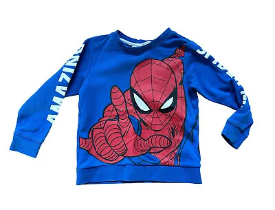 £0.99 • Buy Kids Boys Spiderman Sweatshirt Tops Jumper Clothes Blue 2-4 Years