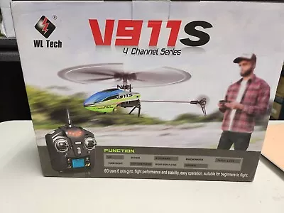 WLtoys V911S 2.4G 4CH 6-Aixs Gyro Flybarless RC Helicopter RTF • $75.95