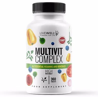 Multi Vitamins And Minerals For Men & Women With Iron | UK Made | Vegan • £6.49