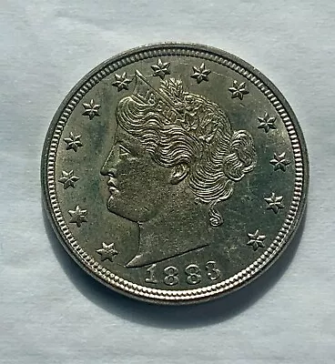 One 1883 Liberty Head V Nickel No Cents REAL BEAUTY • $3.25