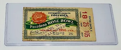 1954 Michigan State MSU  UCLA  Rose Bowl Football Ticket Stub Biggy Munn • $29.99