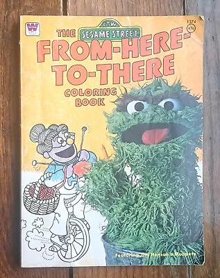 Vintage 1977 Sesame Street From- Here- To-There Coloring Book. Jim Henson • $10