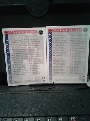1992-93 Upper Deck Basketball Complete 5 Card CHECKLIST { Michel Jordan } • $3