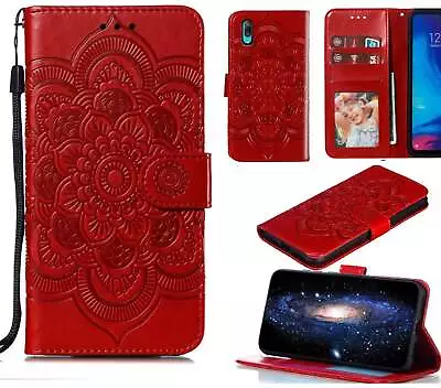 Huawei Y7 2019 / Y7 Pro 2019 Wallet Case Embossed Pu Leather Mandala • $7.50