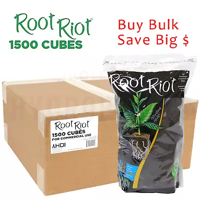 Root Riot Replacement Cubes - Organic Seed Moistened Starter Plugs - 1500 Pack • $251.71