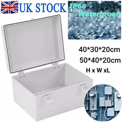 Enclosure Junction Box Adaptable Abs Plastic Waterproof Ip66 Grey Cctv Electric • £58.69