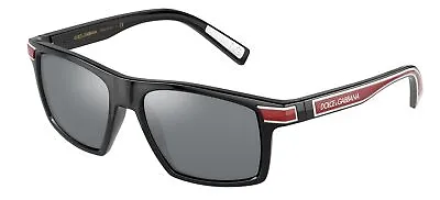 $273.90 • Buy Dolce & Gabbana DG 6160 Black/Grey Silver 54/17/145 Men Sunglasses