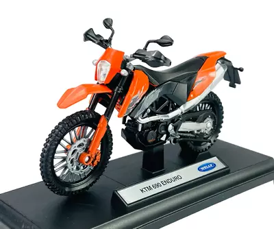 Welly Ktm 690 Enduro 1:18 Die Cast Metal Model New In Box Licensed Motorcycle  • $10