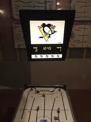 NHL Pittsburgh Penguins Vintage Game Room Scoreboard Table Hockey Light • $290.48