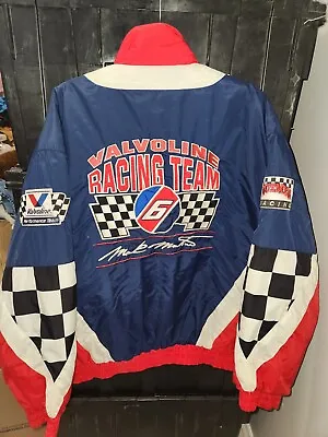 Vintage Mark Martin NASCAR Valvoline Racing Team XL Jacket Nutmeg Coat  • $44.95